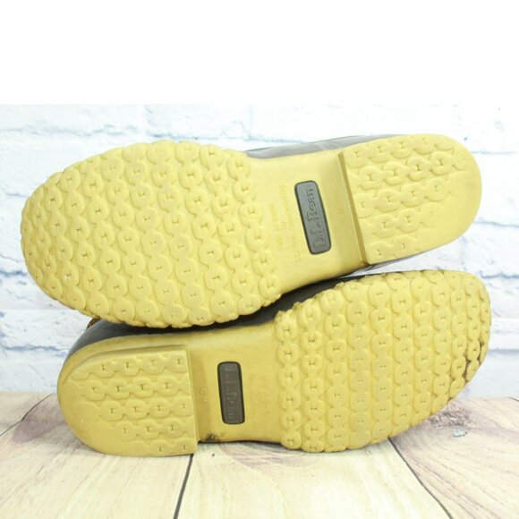 LL Bean Brown Leather 8" Lace Up Goretex Insulated Ankle Duck Boots Size 8 M - Picture 12 of 12